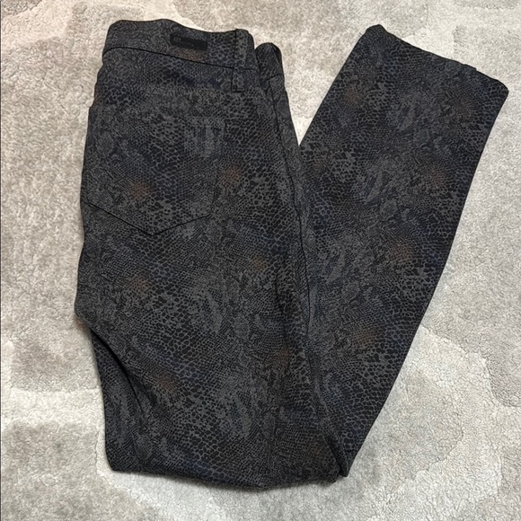 Kut from the Kloth Black Snake Print Straight Leg Pants - Picture 1 of 4